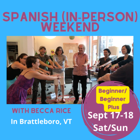 spanish weekend beginner plus becca