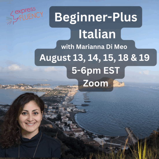 Beginner-Plus Italian Intensive (Zoom)