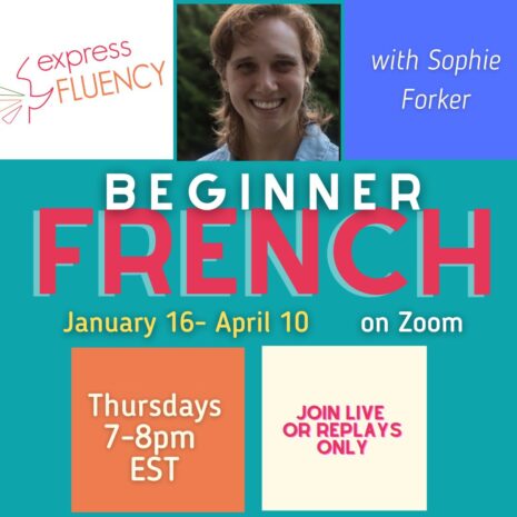 Beginner French winter 2025 sophie